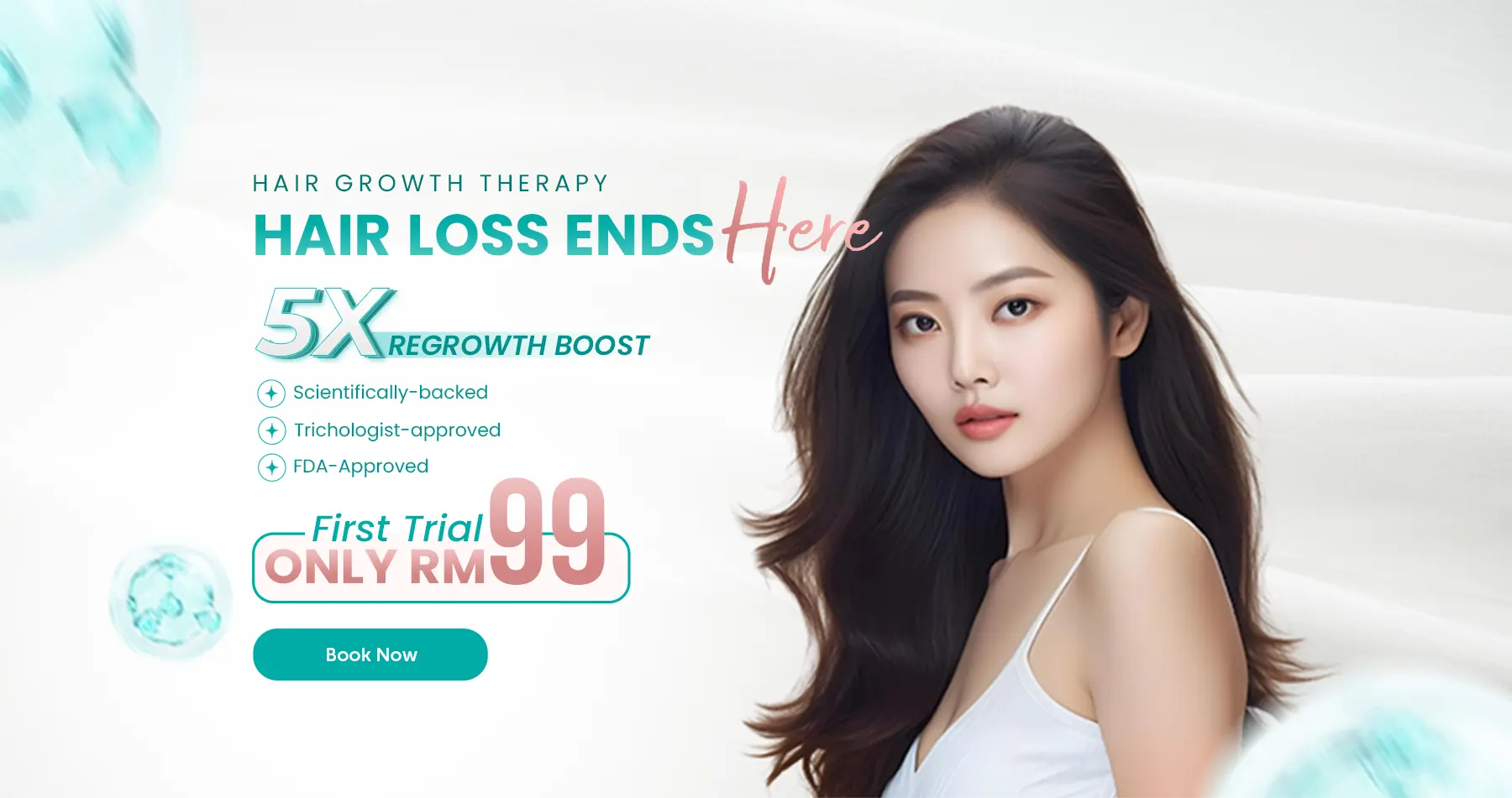 5X Hair Regrowth Trial at RM99